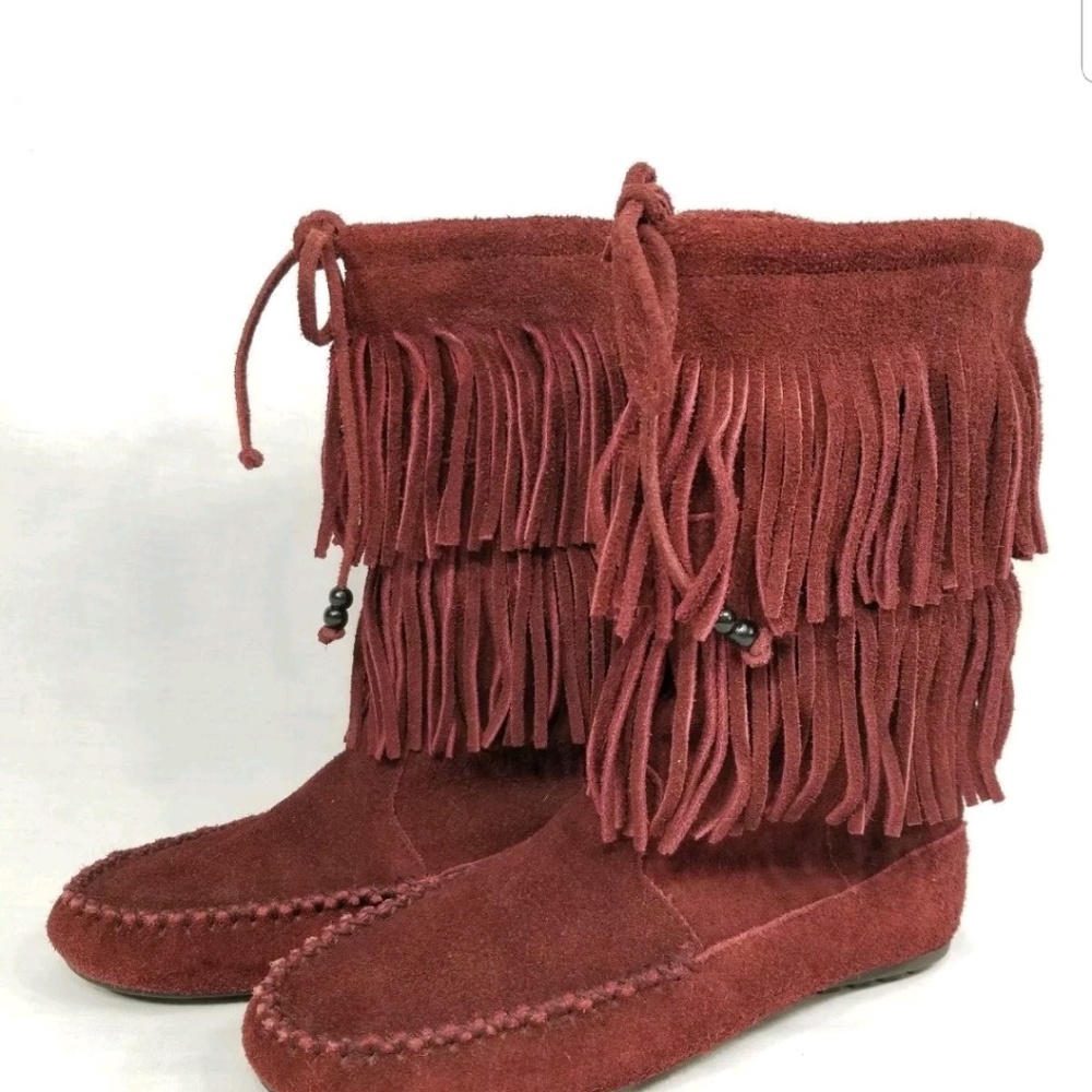 Minnetonka Fringe Boots